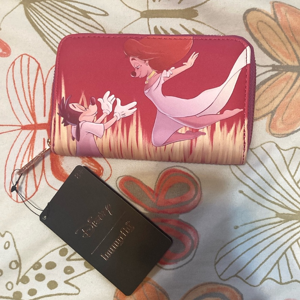 Disney A Goofy Movie Small Zip Wallet Max's and Roxanne